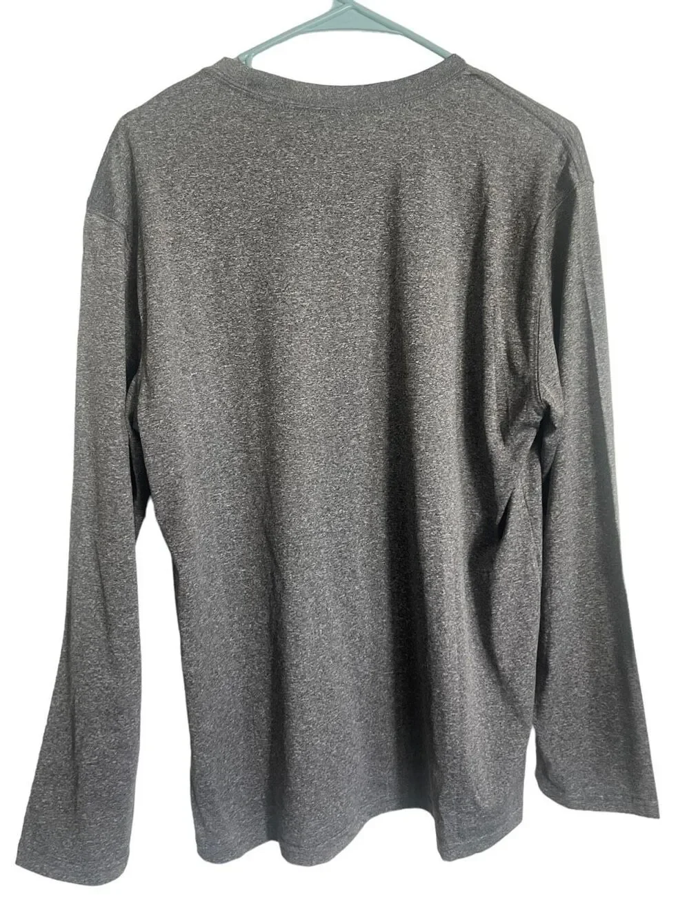 Mens Gray Pullover Crew Neck Utah Jazz Basketball Long Sleeve T-Shirt Size Large
